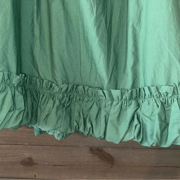 FREE PEOPLE Boho Green Maxi Skirt - Picture 2 of 9